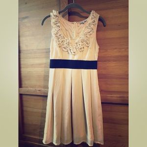 Cream Cocktail Dress—Charlotte Russe—Size S